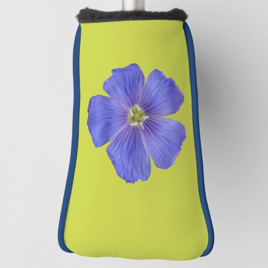 Blauwe vlas #1 golfheadcover (Draai 90)