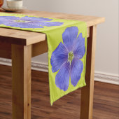 Blauwe vlas #1 korte tafelloper (Voorbeeld)