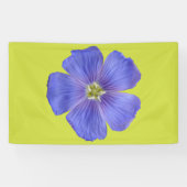 Blauwe vlas #1 spandoek (Horizontaal)