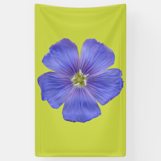 Blauwe vlas #1 spandoek (Verticaal)