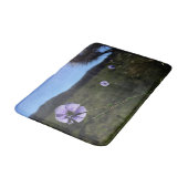 Blauwe Vlas Bloemen Foto Badmat (Gekanteld)