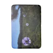 Blauwe Vlas Bloemen Foto Badmat (Voorkant Verticaal)