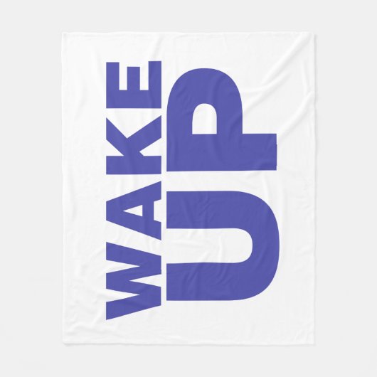 Blauwe vleece Blanket Fleece Deken (Voorkant)