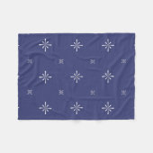 Blauwe vleece Small Blanket Fleece Deken (Voorkant (Horizontaal))