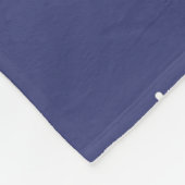Blauwe vleece Small Blanket Fleece Deken (Hoek)
