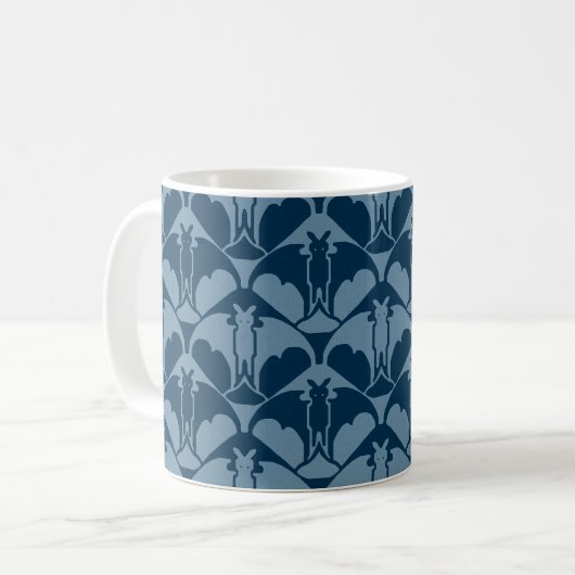 Blauwe Vleermuis Koffiemok (Voorkant links)
