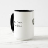 Blauwe vleeskuikens mok (Voorkant links)