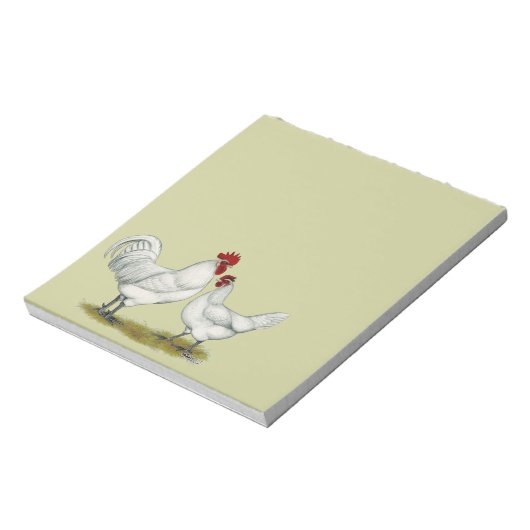 Blauwe vleeskuikens notitieblok (Linkerzijde)