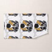 blauwe vlegel bad handdoek (Handdoek)