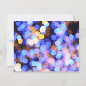 Blauwe vlekjes Sla de datumkaart op Save The Date (Achterkant)