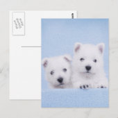 Blauwe vlekken briefkaart (Voorkant / Achterkant)