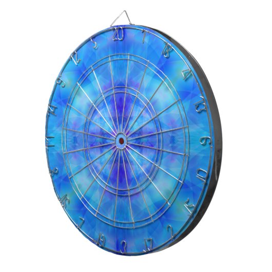 Blauwe vleugels dartbord (Voorkant Rechts)