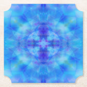 Blauwe vleugels kartonnen onderzetters (Voorkant)