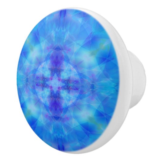 Blauwe vleugels keramische knop (Rechts)