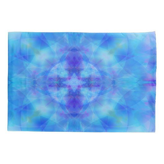 Blauwe vleugels kussensloop (Achterkant-Links)