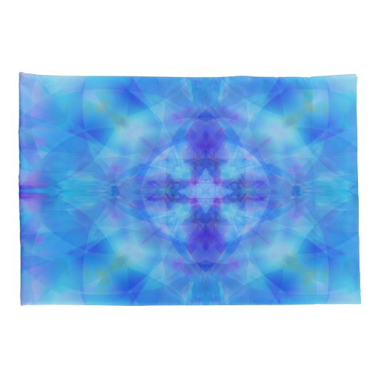 Blauwe vleugels kussensloop (Achterkant-Rechts)