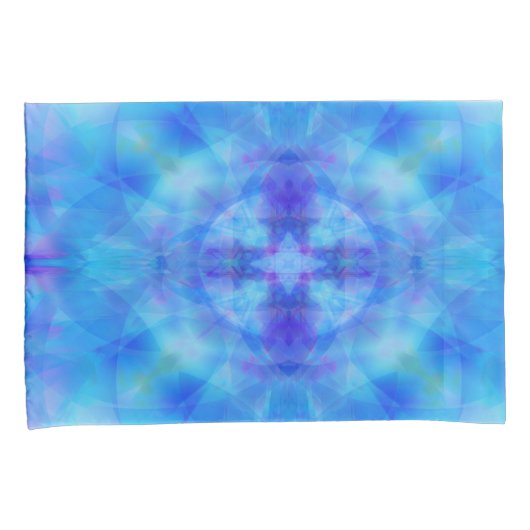 Blauwe vleugels kussensloop (Voorkant-Rechts)