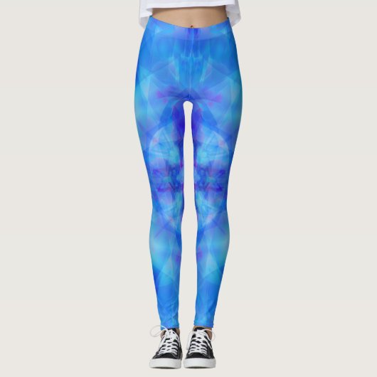 Blauwe vleugels leggings (Voorkant)