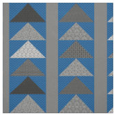 Blauwe "Vliegende Ganzen" Patchwork-look Stof (Swatch)