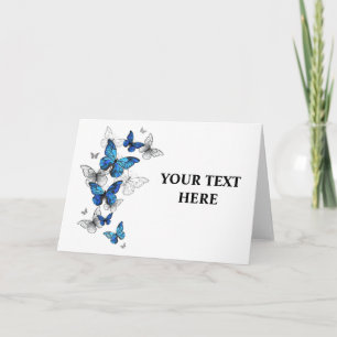 Blauwe Vliegende Vlinders Morpho
