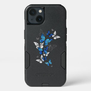 Blauwe Vliegende Vlinders Morpho