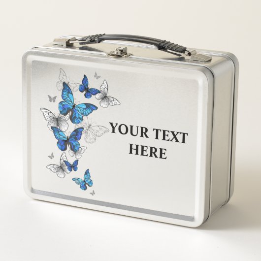 Blauwe Vliegende Vlinders Morpho (Voorkant)