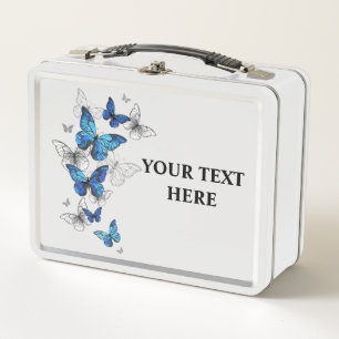 Blauwe Vliegende Vlinders Morpho