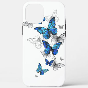 Blauwe Vliegende Vlinders Morpho Case-Mate iPhone Case