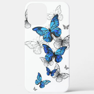 Blauwe Vliegende Vlinders Morpho Case-Mate iPhone Case