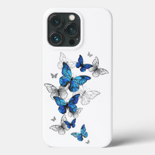 Blauwe Vliegende Vlinders Morpho Case-Mate iPhone Case