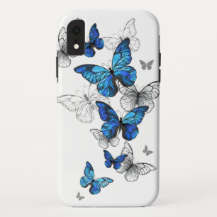 Blauwe Vliegende Vlinders Morpho Case-Mate iPhone Case
