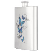 Blauwe Vliegende Vlinders Morpho Flacon (Links)