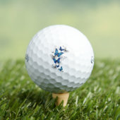 Blauwe Vliegende Vlinders Morpho Golfballen (Insitu Shirt)