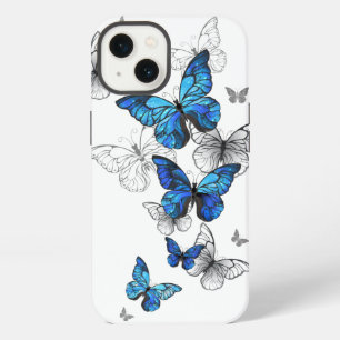 Blauwe Vliegende Vlinders Morpho iPhone 13 Hoesje