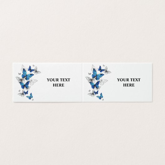 Blauwe Vliegende Vlinders Morpho Kaart (Buitenkant ongevouwen)