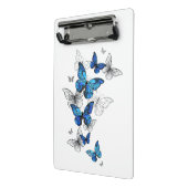 Blauwe Vliegende Vlinders Morpho Mini Klembord (Angled2)