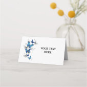 Blauwe Vliegende Vlinders Morpho Plaatskaartje (Voorkant)