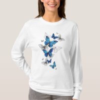 Blauwe Vliegende Vlinders Morpho