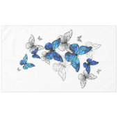 Blauwe Vliegende Vlinders Morpho Tafelkleed (Voorkant (Horizontaal))