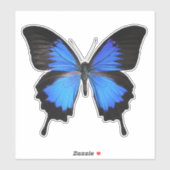 Blauwe vlinder 3 sticker (Vel)