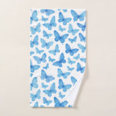 Blauwe Vlinder Bad Handdoek (Handdoek)