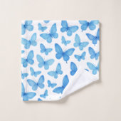 Blauwe Vlinder Bad Handdoek (Wasdoekje)