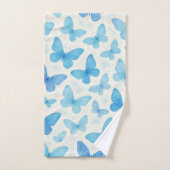 Blauwe vlinder bad handdoek (Handdoek)