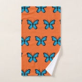 Blauwe Vlinder Bad Handdoek (Handdoek)