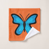 Blauwe Vlinder Bad Handdoek (Wasdoekje)