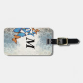 Blauwe vlinder bagagelabel (Voorkant horizontaal)