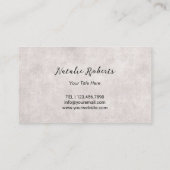  blauwe vlinder Beauty Boutique Salon & Spa Visitekaartje (Achterkant)