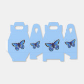 Blauwe vlinder bedankdoosjes (Uitgevouwen)
