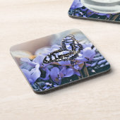 Blauwe vlinder bier onderzetter (Linkerzijde)