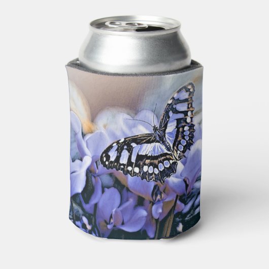 Blauwe vlinder blikjeskoeler (Blikje Achterkant)